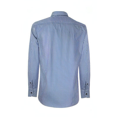 WB Basic Overhemd Regular Fit Donkerblauw Geruit