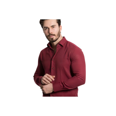 Baurotti Overhemd Slim Fit Rood